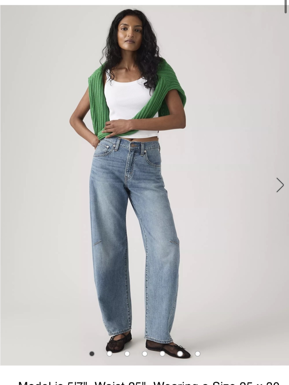 Levi Cinch Barrel Jean in Medium Wash